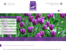 Tablet Screenshot of dauergrabpflege-saar.de